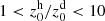 $ 1 < z_{0}^{\mathrm{h}}/z_{0}^{\mathrm{d}} < 10 $
