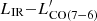 $ L_{\rm IR}{-}L^\prime_{\rm CO(7{-}6)} $