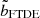 $ \tilde{b}_{\mathrm{FTDE}} $