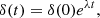 $$ \begin{aligned} \delta (t)=\delta (0)e^{\lambda t}, \end{aligned} $$