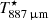 $ T^{\star}_\mathrm{887\,{\upmu}\mathrm{m}} $