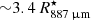 $ {\sim}3.4\,R^{\star}_{887\,{\upmu}\mathrm{m}} $