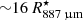 $ {\sim}16\,R^{\star}_{887\,{\upmu}\mathrm{m}} $