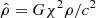 $ \hat{\rho}=G\chi^2\rho/c^2 $