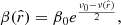 $$ \begin{aligned} \beta (\hat{r})&= \beta _0e^{\frac{\nu _0-\nu (\hat{r})}{2}},\end{aligned} $$