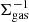 $ \Sigma_\mathrm{gas}^{-1} $