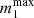 $ m_1^\mathrm{max} $