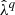 $ \hat{\lambda}^{q} $