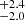 $ ^{+2.4}_{-2.0} $