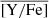 $ \overline{\mathrm{[Y/Fe]}} $