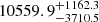 $ {10559.9}_{-3710.5}^{+ 1162.3} $