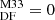 $ _{\mathrm{DF}}^{\mathrm{M33}}=0 $