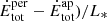 $ \dot{E}_{\mathrm{tot}}^{\mathrm{per}}-\dot{E}_{\mathrm{tot}}^{\mathrm{ap}})/L_* $