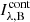 $ I^{\mathrm{cont}}_{\mathrm{\lambda,B}} $