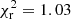 $ \chi^2_{\rm r}=1.03 $