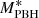 $ M^*_{{\rm PBH}} $