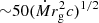 $ {\sim}50(\dot{M} r_{\mathrm{g}}^2c)^{1/2} $