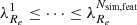 $ \lambda^1_{R_e} \leq \cdots \leq \lambda^{N_{\rm sim,feat}}_{R_e} $