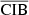 $ \overline{\mathrm{CIB}} $