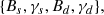 $$ \begin{aligned} \{B_s,\gamma _s,B_d,\gamma _d\} , \end{aligned} $$