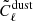 $ \tilde{C}_\ell^{\mathrm{dust}} $