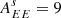 $ A^s_{EE} = 9 $