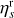 $\eta _{\rm{s}}^{\rm{r}}$