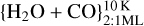 $\[\left\{\mathrm{H}_2 \mathrm{O}+\mathrm{CO}\right\}_{2: 1 \mathrm{ML}}^{10 \mathrm{~K}}\]$