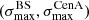 $ (\sigma_{\mathrm{max}}^{\mathrm{BS}},\sigma_{\mathrm{max}}^{\mathrm{CenA}}) $