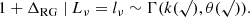 $$ \begin{aligned} 1 + \Delta _{\rm RG}\ \vert \ L_\nu = l_\nu \sim \Gamma (k(\surd ), \theta (\surd )). \end{aligned} $$