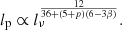 $$ \begin{aligned} l_{\rm p} \propto l_\nu ^\frac{12}{36 + (5+p)(6-3\beta )}. \end{aligned} $$