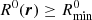 $ R^0(\boldsymbol{r}) \geq R^0_{\rm min} $