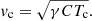 $$ \begin{aligned} v_{\rm c}=\sqrt{\gamma C T_{\rm c}} .\end{aligned} $$