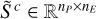 ${{\tilde S}^c} \in {\rm{R}}{{\rm{R}}^{{n_P} \times {n_E}}}$