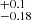 $ ^{+0.1}_{-0.18} $