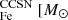 $ ^{\mathrm{CCSN}}_{\mathrm{Fe}} \ [{M}_{\odot} $