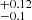 $ ^{+0.12}_{-0.1} $