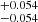 $ ^{+0.054}_{-0.054} $