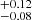 $ ^{+0.12}_{-0.08} $