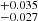 $ ^{+0.035}_{-0.027} $