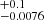$ ^{+0.1}_{-0.0076} $