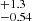 $ ^{+1.3}_{-0.54} $