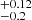 $ ^{+0.12}_{-0.2} $