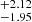 $ ^{+2.12}_{-1.95} $