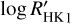 $\log R_{{\rm{HK1}}}^\prime $