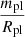$ \frac{m_{\mathrm{pl}}}{R_{\mathrm{pl}}} $