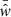$ \bar{\hat{\mathit{w}}} $