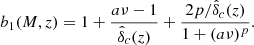 $$ \begin{aligned} b_1(M,z)=1+\frac{a\nu -1}{\hat{\delta }_c(z)} +\frac{2p/\hat{\delta }_c(z)}{1+(a\nu )^p}. \end{aligned} $$