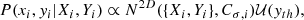 $$ \begin{aligned} P(x_i, { y}_i | X_i, Y_i) \propto N^{2D}(\{X_i, Y_i\}, C_{\sigma , i}) \mathcal{U} ({ y}_{th}), \end{aligned} $$