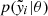 $ p(\tilde{\mathit{y}}_i | \theta) $
